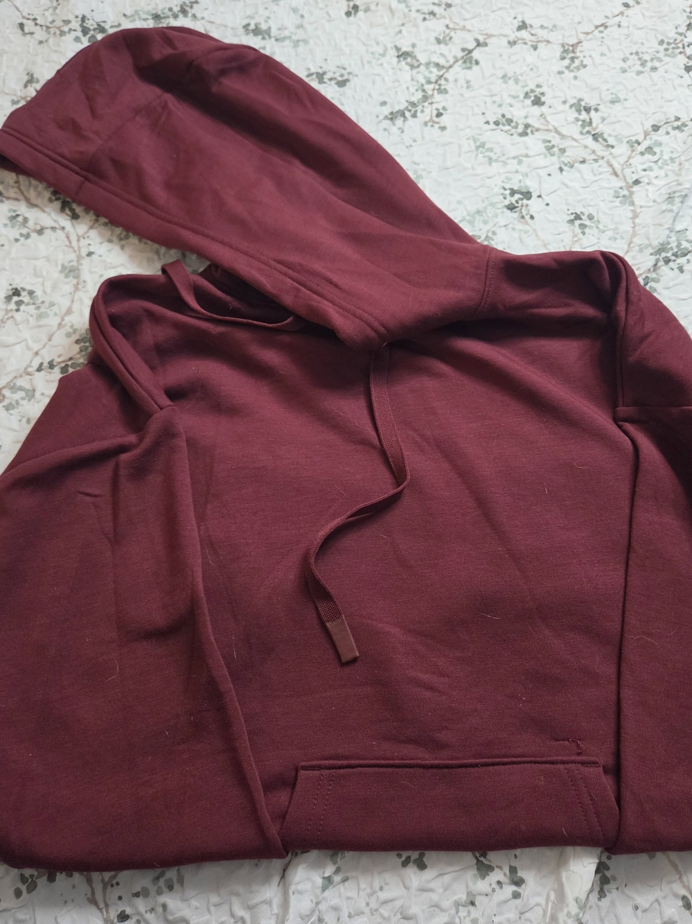 Athletic Works Women's Burgundy Hooded Sweatshirt